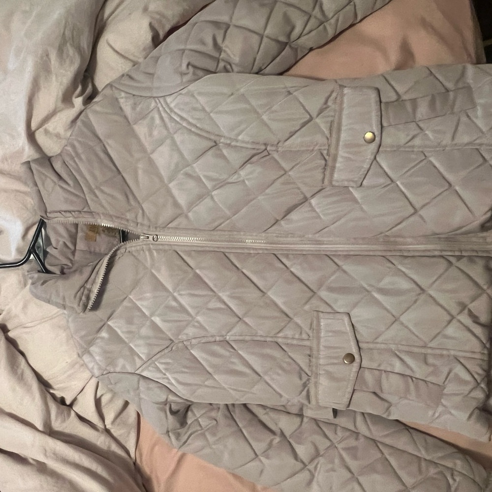 Women's Quilted Jacket in Cream